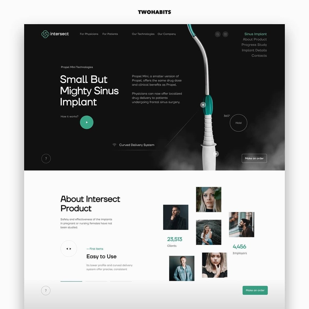 twohabits's tweet image. Intersect by Alexey Usichenko, Alexey Usichenko, and Kirill Chapaew — It is the medical technology company which dedicated to the treatment for people with chronic sinusitis, an inflammatory sinus condition through evidence-based innovation and new medical products / #userex…