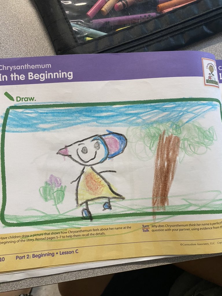 teacherash2010's tweet photo. Impressed by these amazing character illustrations of “Chrysanthemum.” The details are simply fantastic, the students are loving this close read! 🐭🌸 @McKitrickElem #Kindergarten https://t.co/BTSvlWWgOf