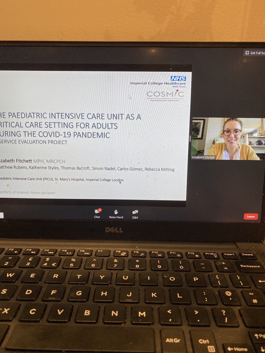 Here we go! Amazing work from Libby looking at our COVID outcomes! #pedsicu #EPCCS20