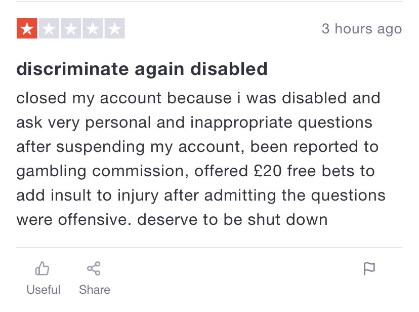 ejj020399's tweet photo. @paddypower I AM NOT THE ONLY PERSON THAT HAS HAD AN AWFUL EXPERIANCE WITH @paddypower LOOK AT WHAT THEY DO TO OTHER PEOPLE!!!!!! https://t.co/B4F7TXQbps