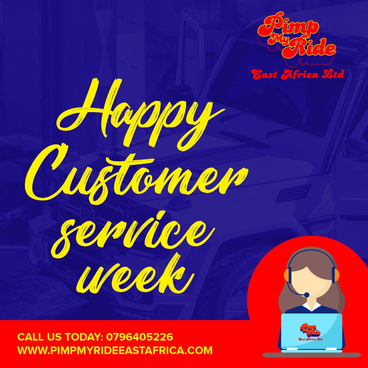Happy Customer Service Week. #pimpmyride #eastafrica #customerserviceweek #customerexperience #customersatisfaction