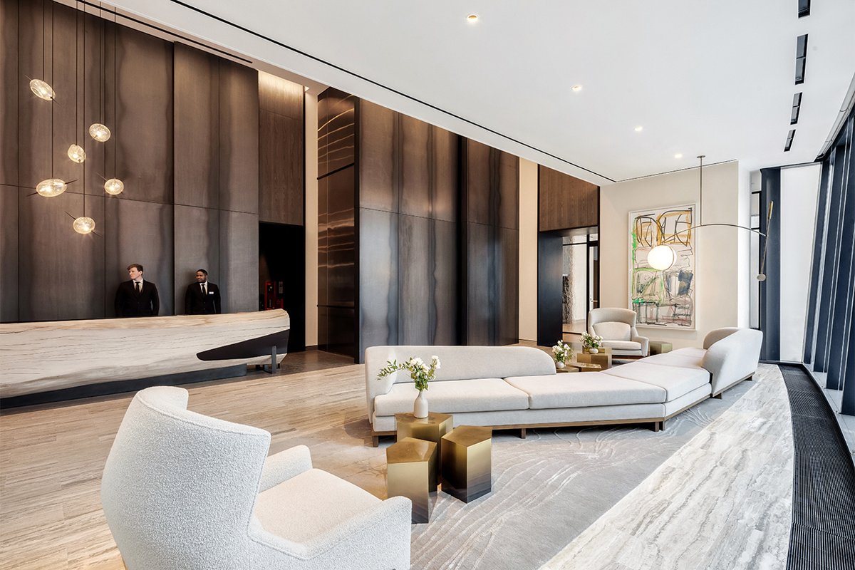 OneLuxStudio's tweet photo. 111 Murray Street, warm and sophisticated new home in NYC designed with @KohnPedersenFox  and Rockwell Group-just pure!
#lightingdesign #lightingbyOLS #design https://t.co/O1TfS8hoOH