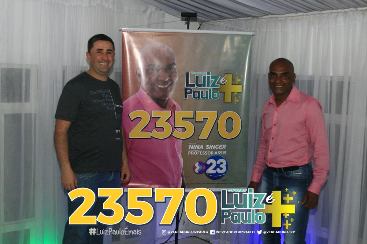 luizpauloSPJ's tweet photo. Todo apoio neste momento é importante! Vem junto comigo neste projeto VITORIOSO! 🏆 LUIZ PAULO É MAIS! 🏆 #23570# #23#
#vereadorluizpaulo #saojosedospinhais #compromissocomacomunidade #cidadania #juntoscomluizpaulo #luizpauloémais #vamosjuntos #23570 #ninasinger #23 https://t.co/dmdY6HCnjg