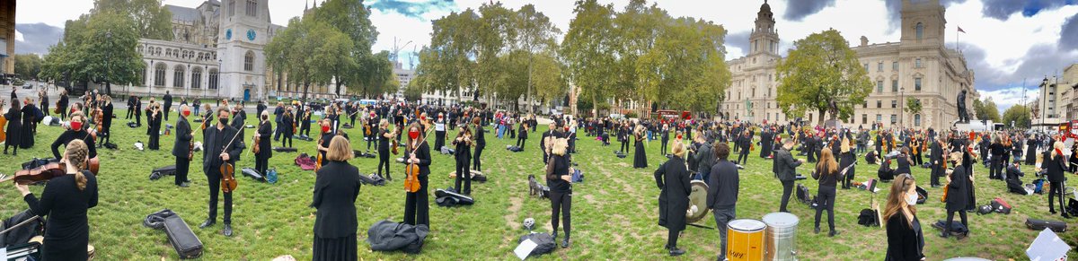 400 viable musicians playing 90 seconds of Mars from The Planets, using 20% of the music to illustrate the paltry support they’re getting during #COVID19. #LetMusicLive. Recognise their contribution to this country’s economy. Support them.