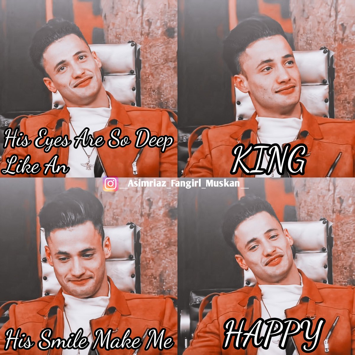 MuskanS17635262's tweet photo. His Eyes Are So Deep Like An KING 👑
His Smile Make Me HAPPY ☺️❤️😍
.
.
#AsimRiaz #Asimians #AsimFanForLife #Asimsquad #Asim 
@imrealasim https://t.co/evRS8T1r6x