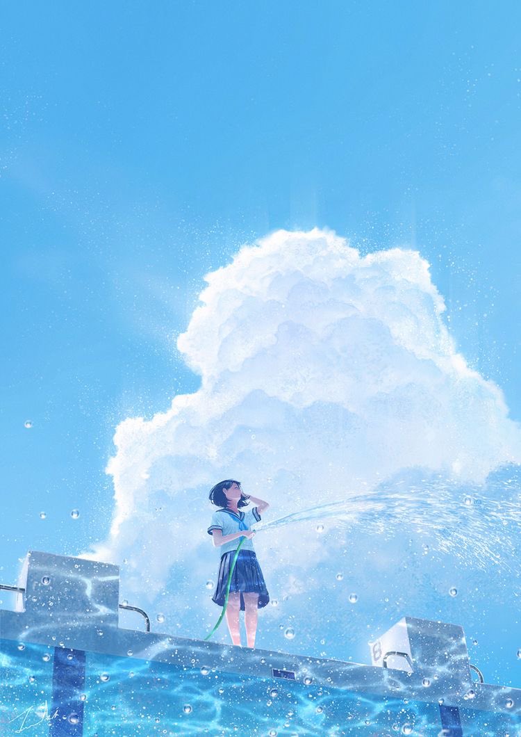 イラスト好きぴ 在 Twitter 上 こういう青春 がしたかった アオハル 青春 プール 入道雲 青空 空 女の子 Jc 水滴 イラスト イラスト好きな人と繋がりたい いいねと思ったらrt T Co Jsycga7hjk Twitter