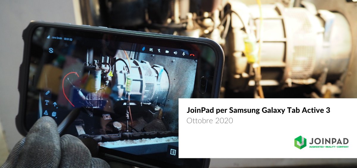 Joinpad's tweet photo. Al 4° evento @Samsung Together per partner e clienti B2B incentrato sul lancio del nuovo Tab Active 3, la nostra soluzione di #supportoremoto in #RealtàAumentata, è stata definita strumento essenziale per la continuità aziendale nel periodo post Covid-19: https://t.co/eiDTFTjpNV https://t.co/ntHged3T1J