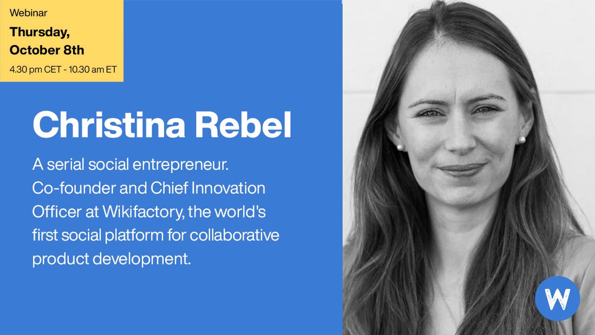 wikifactory's tweet photo. A serial social entrepreneur, @christina_rebel works at the intersection of digital fabrication, social innovation and sustainability. Co-founder and Chief Innovation Officer at @wikifactory, the world's first social platform for collaborative product development.
#drones4change https://t.co/kFbYGSLkZI