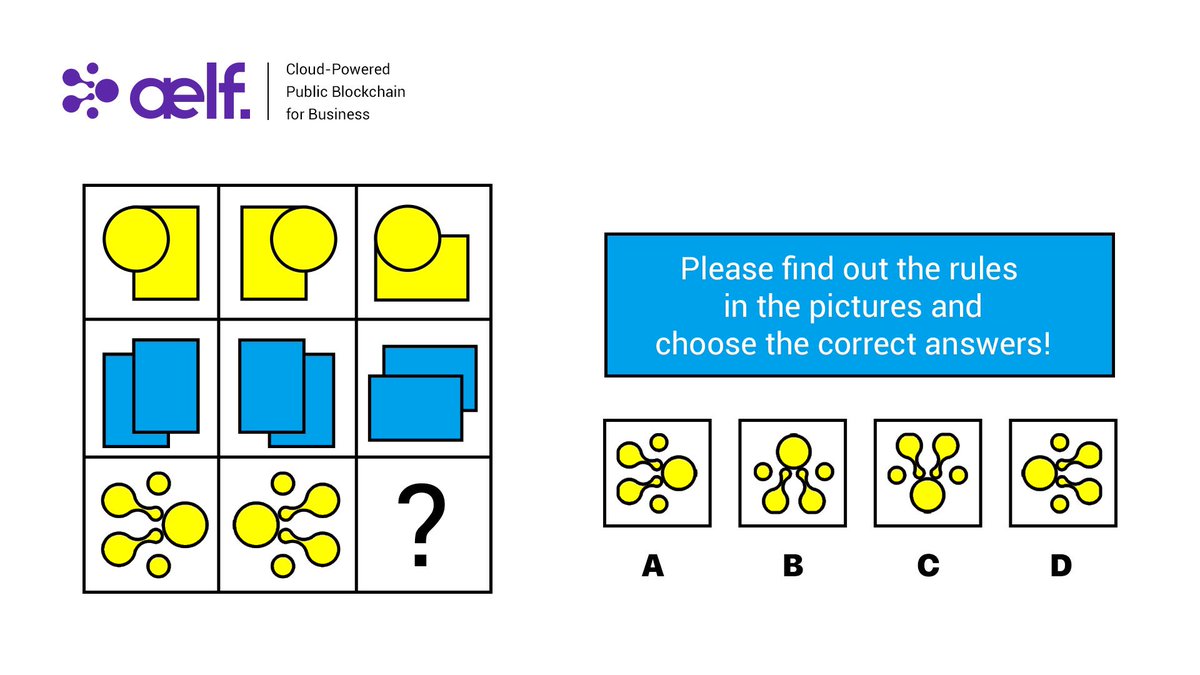aelfblockchain's tweet image. #aelfChallenge FIND THE RULE GAME! 

Please find out the rule in the picture below and choose the correct answer! 

#aelf #blockchain #aelfFAQ #aelftech #blockchain3_0