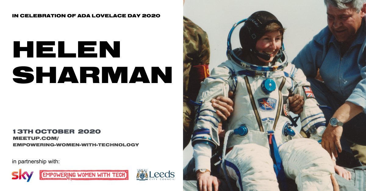This week it is WORLD SPACE WEEK! 🚀🌎🌖👩‍🚀🛰️
Don't forget to tune in to hear Britain's first astronaut, Helen Sharman OBE speak live at our Ada Lovelace Day next week.
It will be streamed online and totally free to attend, RSVP here: meetup.com/Empowering-Wom…