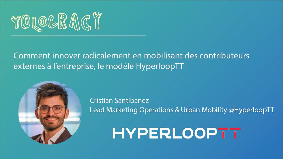 Cristian Santibanez est venu nous parler d'<a href="/hyperlooptt/">HyperloopTT</a> 🚄
Au programme : comment fonctionne leur modèle de contribution et l'approche utilisateur qu'ils ont utilisé pour l'améliorer !
Retrouvez le talk ici 👉 buff.ly/3d3DYHY
#futureofwork #innovation #talks #yolocracy