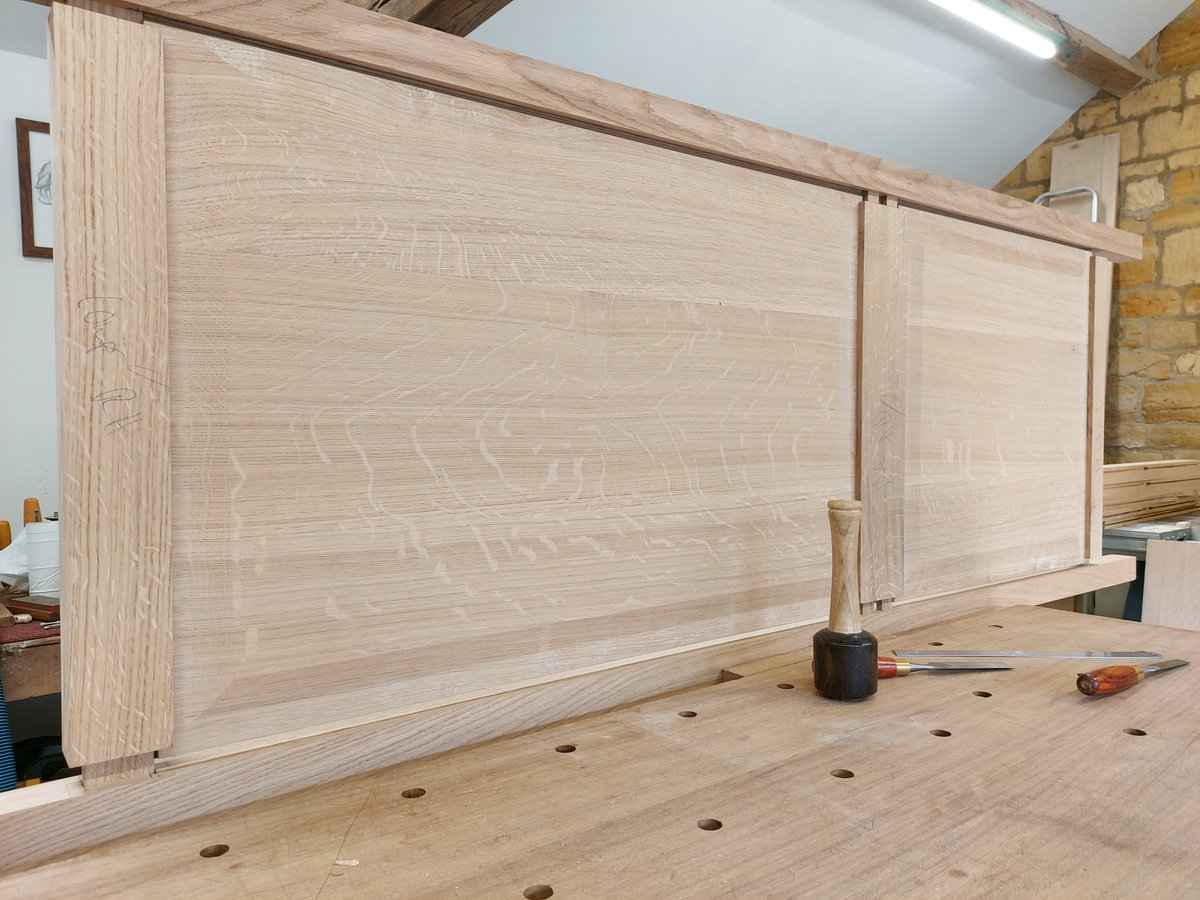 Working panels into the framework