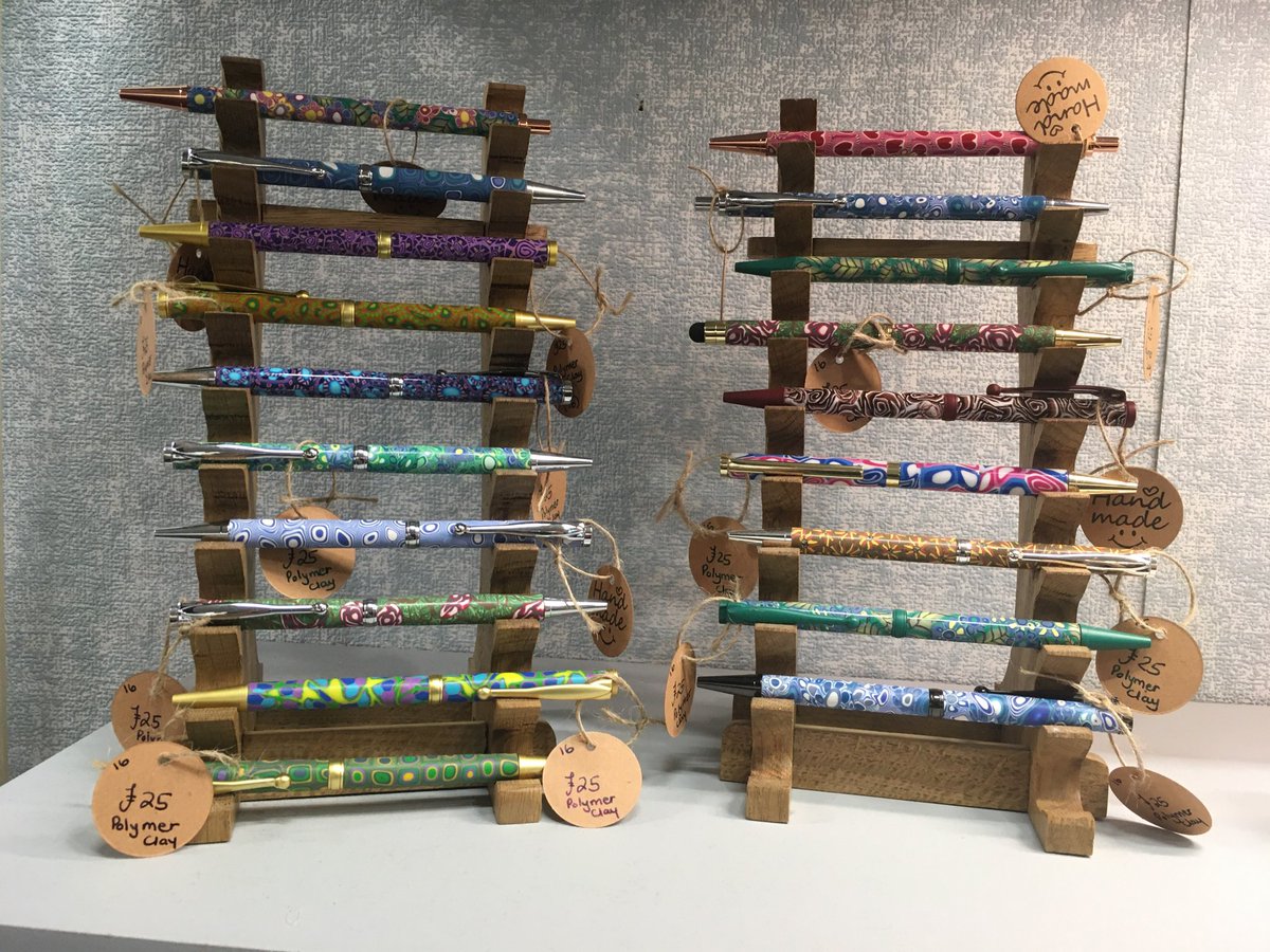 sawdustnsparkle's tweet photo. Just popped into ⁦@Allourowncrafts⁩ in ⁦@FestivalPlace⁩ to take an updated #Shelfie 😉😊 Decided on a whim to offer BUY TWO polymer clay pens for £40! Ends Fri 9th close of business. 💙MUST SHOW THIS TWEET AT THE TILL💙 https://t.co/i1uSvWyXOl