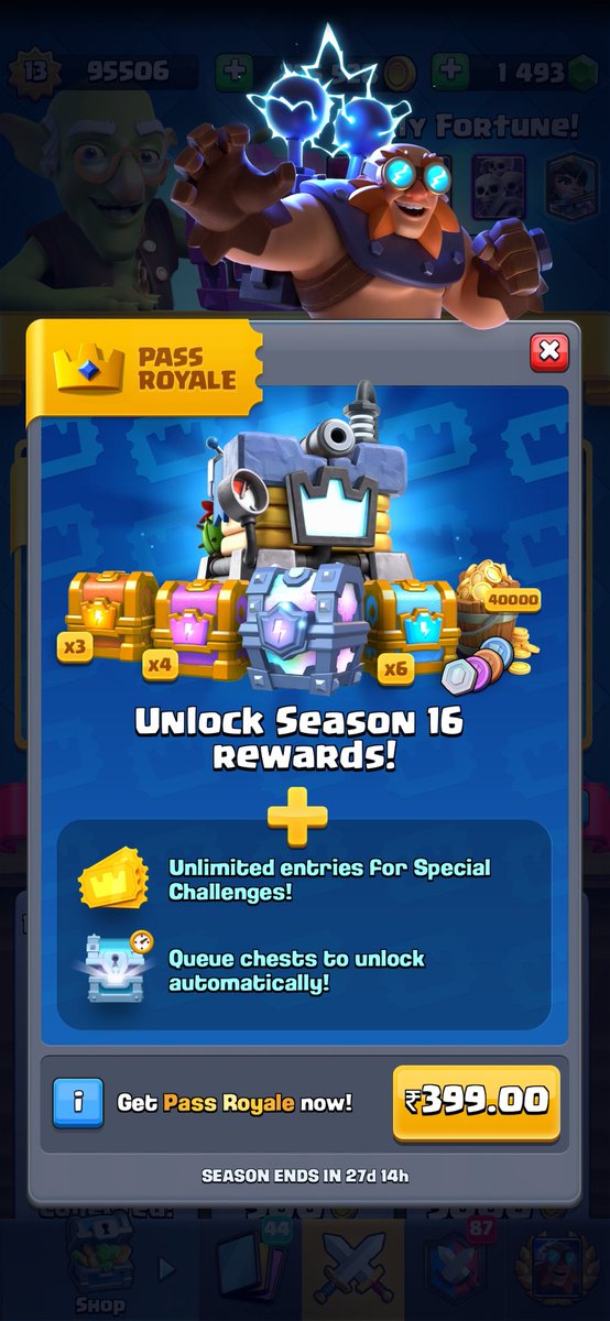 On the occasion of Announcement of our Official Twitter Account

💰x3 SEASON 16 PASS ROYALE GIVEAWAY💰

To Enter:-
✅Follow Us @VolcanoeSports_ 
✅Retweet+Like
✅Tag 3 CR Friends
✅Join Our Discord Server 
discord.gg/yWabHtJ
Winner will be announced after 75rts. Gl