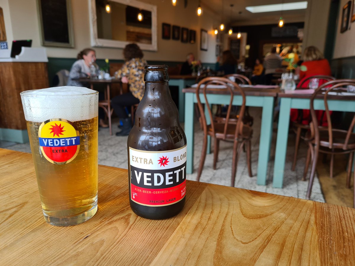 beerbison's tweet photo. If you're near Frome, get caught in a rain storm and need somewhere to shelter and have a bite to eat, you could do a lot worse than the wonderful Bistro Lotte. Fantastic French food, very reasonably priced and with the perfect beer to match. #frome #beer @VedettUK https://t.co/m2jiagGmV0