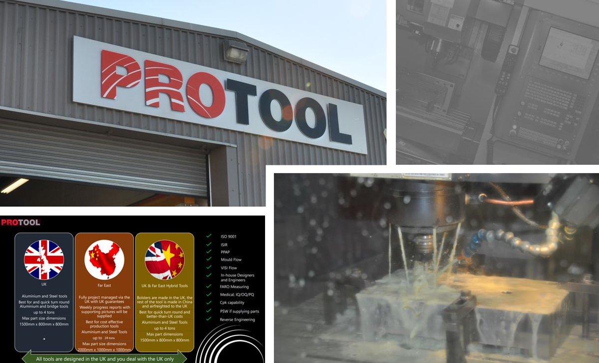 ProtoolManufac1's tweet image. Protool Manufacturing
Ready and waiting at your service !!
UK Tooling-Far Eastern Tooling-Or the best of both worlds, Hybrid Tooling.
Let&apos;s discuss your project in more detail, Call Rob Aris on
07495124244 or 02392 492411