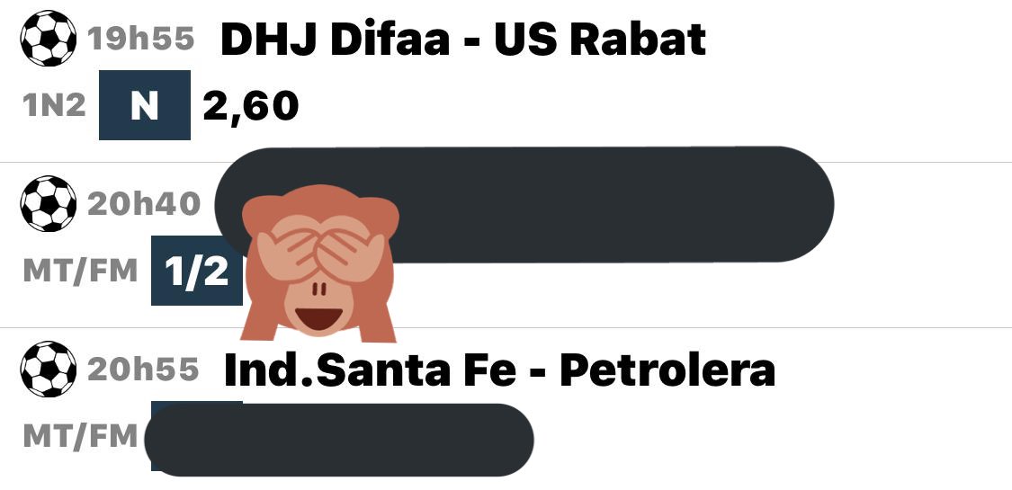 ShankBetting's tweet image. Bonjour la TEAM,

Je tente 3 match ce soir, un Nul sec, 2 matchs MT/FT en FUN 

👉 100 RT &amp;amp; 100 ❤️ match de 20h40

👉 200 RT &amp;amp; 200 ❤️ match de 20h55 

⚠️ ça ne sert à rien de venir en MP si l’objectif n’est pas atteint.

☑️ Avant 18h00 

#ShankBetting #TeamParieur