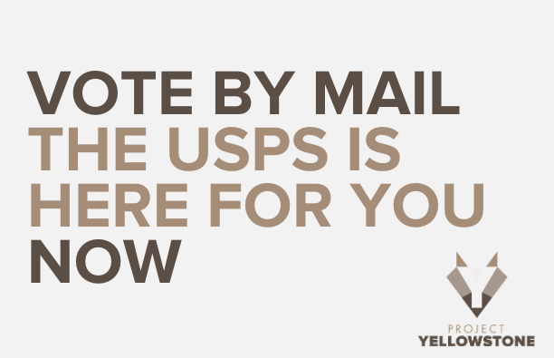 ProjYellowstone's tweet photo. Safe, easy, reliable.
Can you say that of any other part of 2020?
Take advantage. The @USPS wants you to do so.
Register, request mail-in, fill it out, send it back.
ASAP
#votebymailnow https://t.co/MVszeda6Ef