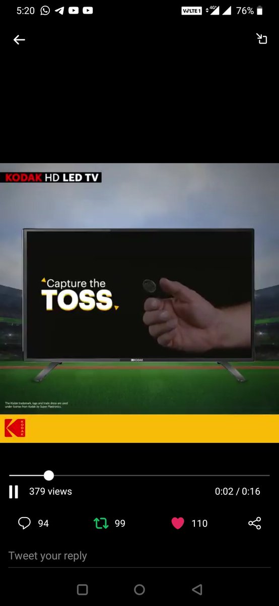NishantJain_88's tweet image. #Contest2 

💠Here Comes My Perfect Screenshot Team✔️

#WatchToWin #KodakAndroidTV
#KodakTv #Cricket
@kodaktvindia

Join Guys
@chilled_Sup
@Jinesh708
@Racer_Veb
@AaravS28
@ranchikuldeep
@Sanjiv_34
@Rahulrahs
@prashpatel_
@Simple_Silyy
@mysterioussu
@satyapaljain_86