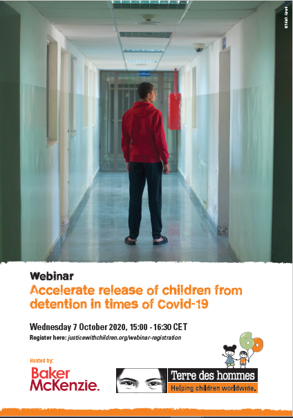 tdh_org's tweet photo. 📢Join our webinar "Accelerate release of #children from #detention in times of #Covid19"

🗓️Tomorrow, 15:00 CET

🗣️With speakers from @bakermckenzie @tdh_ch @PenalReformInt @BureauIBCR as well as @lexpsy @askelton_CCL and Manfred Nowak.

🔗https://t.co/THUz0lWW45 https://t.co/vqX6ksGf5q