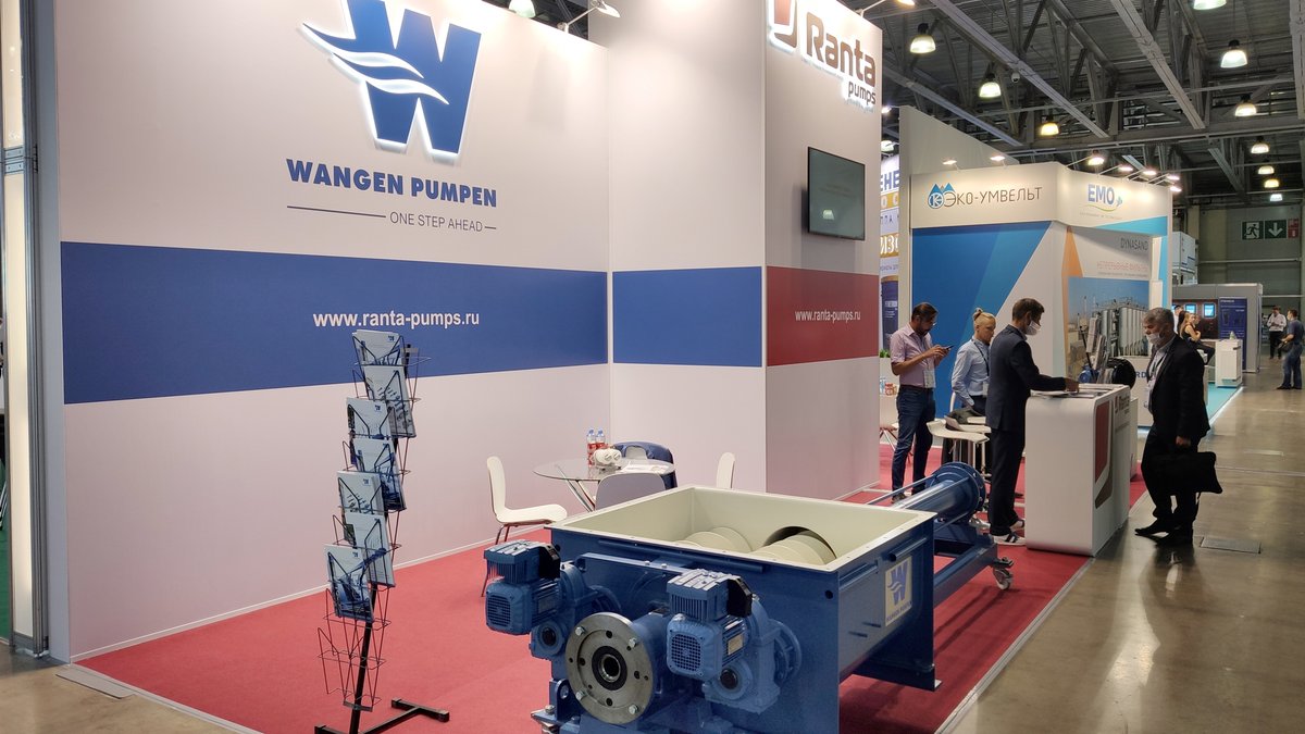 After a long break: 
WANGEN Triplex is exhibited at the ECWATECH in Moscow

After a long time without trade fair activities our distribution partner Ranta Ltd. finally had the opportunity to communicate again and to show the WANGEN pumps to numerous visitors.