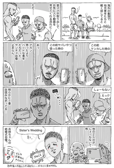 海外のヤンチャ青年が繰り出す悶絶の自慢。 
