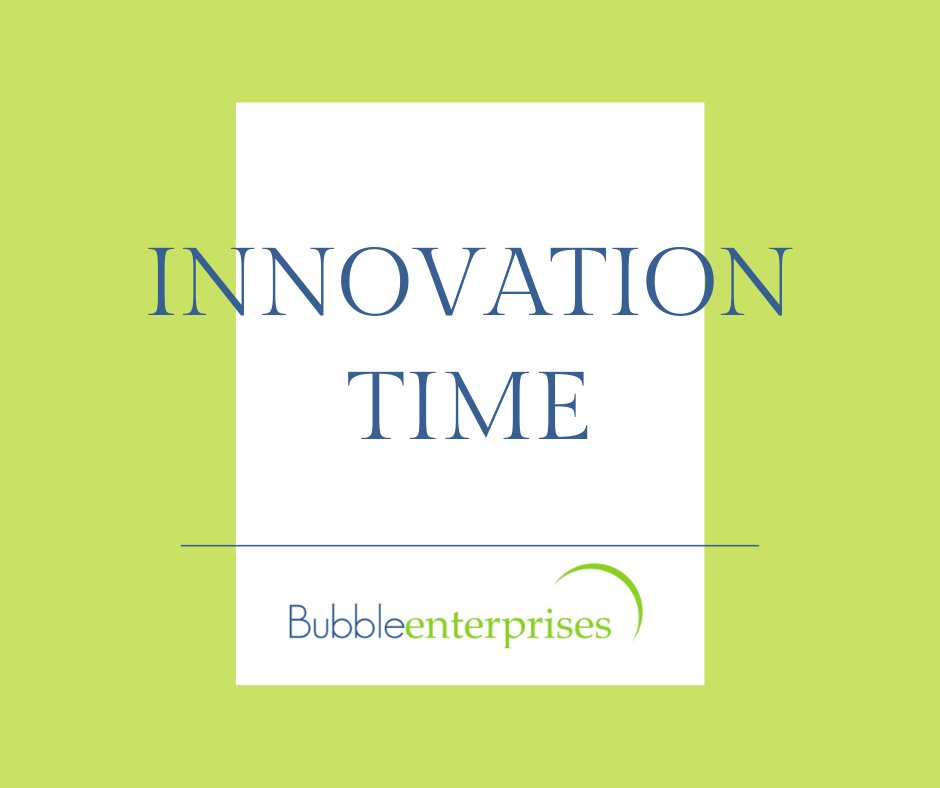 BubbleCic's tweet photo. If you want time to pitch your great idea then Innovation Time is the time to do it. You get a FREE 45 minute session with our Chairman Don Phillips and can book it here today: https://t.co/WokQk4hDTa

#innovation #greatideas https://t.co/fMy9CcCoUN
