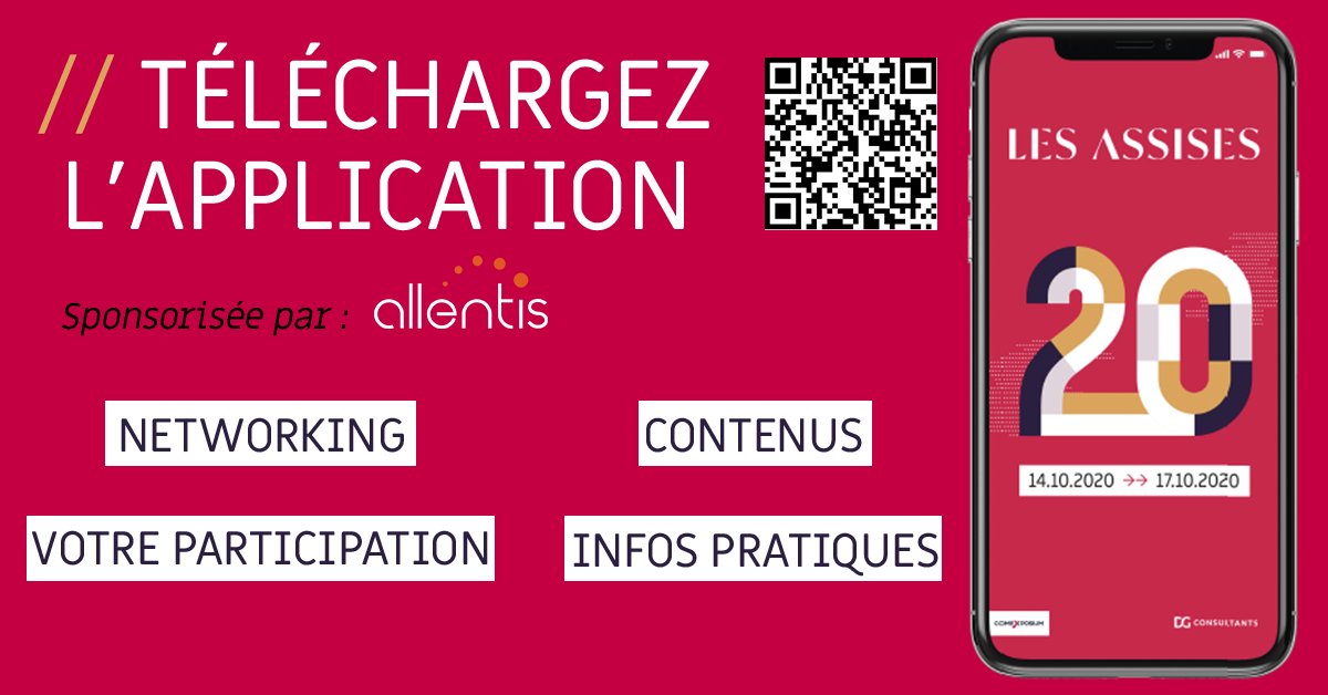 Les_Assises's tweet photo. L’application de #LesAssises sponsorisée par #allentis est disponible ! Téléchargez la gratuitement pour retrouver tout ce dont vous avez besoin pour faire de votre événement un succès : https://t.co/2FAUM8nfZL https://t.co/RrnXl2V20e
