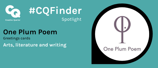 CQNottm's tweet photo. Happy Tuesday! Have a look at our #CQFinder Spotlight of the day, @oneplumpoem, a business that creates greeting cards each including a single poem. Don’t forget to visit its #CQFinder profile: https://t.co/C1zulANVTl https://t.co/FiPpYDoSfq