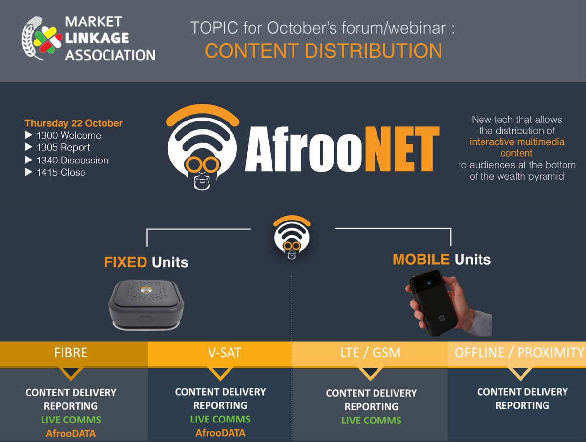 MLA_Zimbabwe's tweet image. Be sure to join us for this month&apos;s member forum/webinar where we will learn about how @afroonet are providing a solution for the sharing of content to people at the #bottom_of_the_pyramid