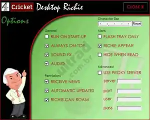 When the Channel 4 website was launched, they, along with Turtlez Ltd, created a software called Desktop Richie.It provided match updates in Benaud's voice, including that famous "mwa-ve-las".(It used to get annoying after a while, so I uninstalled it.)+