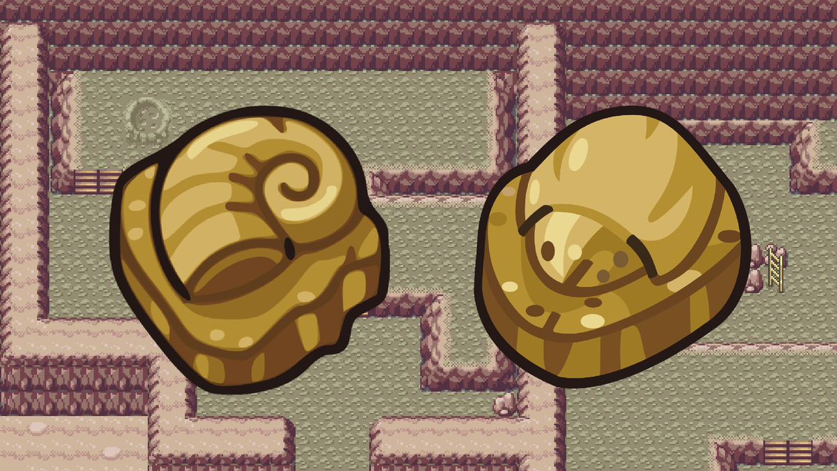 You and a guy in the cave find 2 Fossils. The two of you decide the only fair thing to do is to take one each. Which do you take? the Helix Fossil or the Dome Fossil?