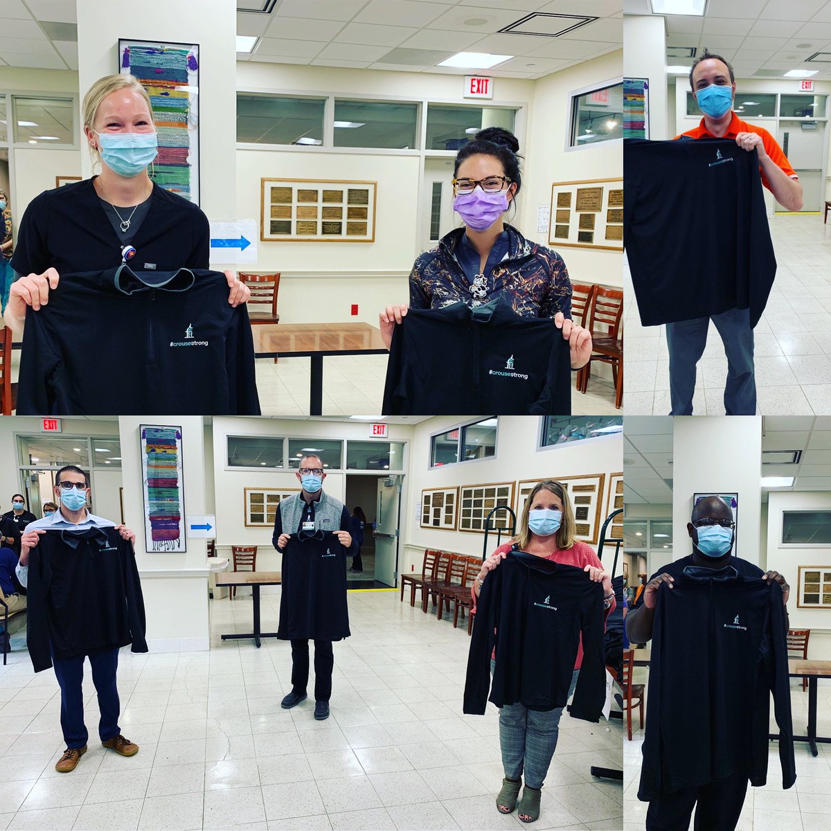 CrouseHealth's tweet photo. All smiles (behind our masks) for #EmployeeRecognitionWeek https://t.co/PJQtp4aSFE