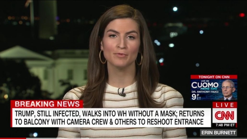 CNN: Infected Trump re-shoots entrance into White House with camera crew.
buff.ly/3lgkwKQ