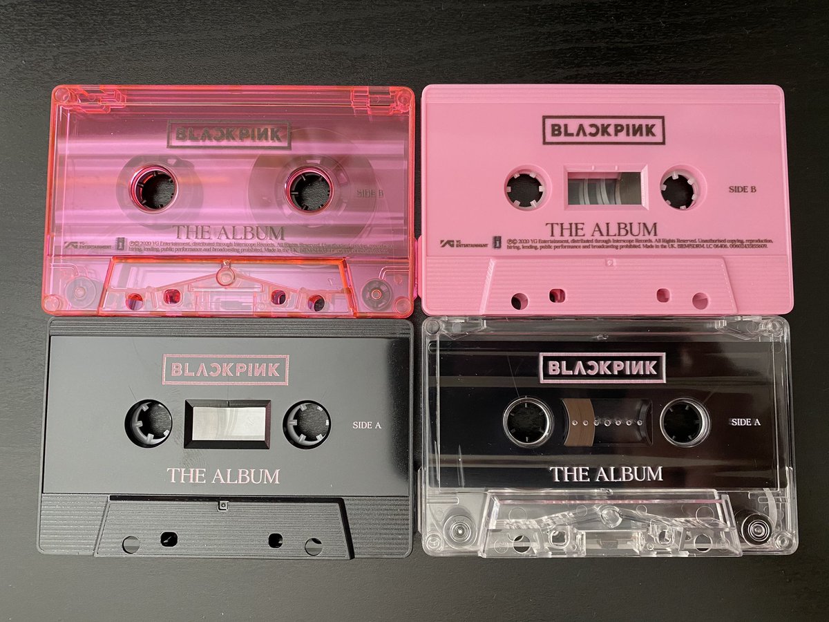 4thepinks's tweet photo. the cassettes looks so pretty @BLACKPINK #TheAlbum https://t.co/QzRp3LZVhx