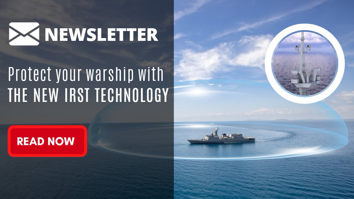 HGHInfraredSyst's tweet photo. [ #Newsletter✉️] Did you receive our newsletter today? Subscribe now and learn all about our new #IRST for the self-protection of your #warship: a 360° #protective bubble based on the #SPYNEL technology! https://t.co/dPAmG2T7a3

#SelfProtection #Defence #navy #ThemalImager https://t.co/hVGWxgaa3P