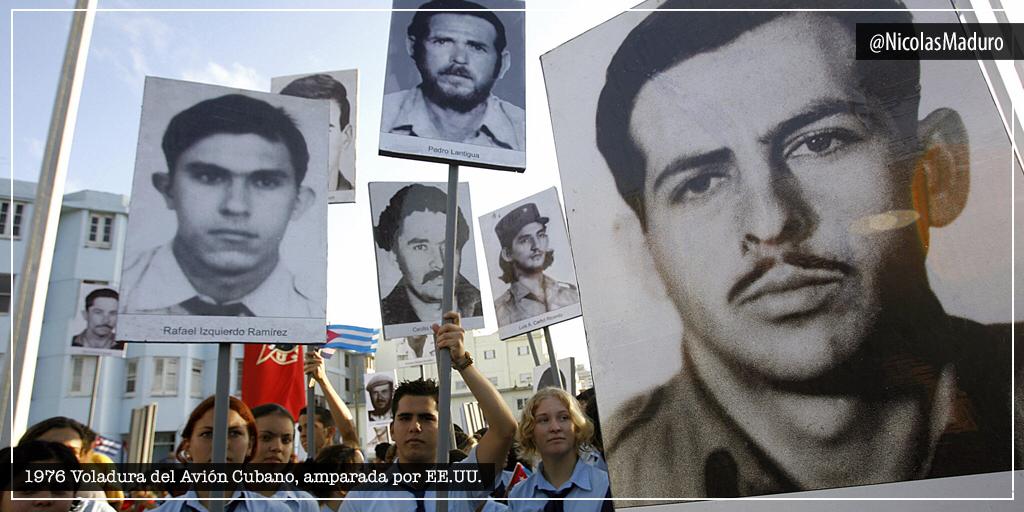 Recordamos 44 años del atentado genocida que acabó con la vida de 73 personas que viajaban en un vuelo de Cubana de Aviación. Esta acción terrorista auspiciada por EE.UU, es una muestra más de lo que es capaz de hacer el imperialismo en contra de los pueblos libres. ¡Basta Ya!