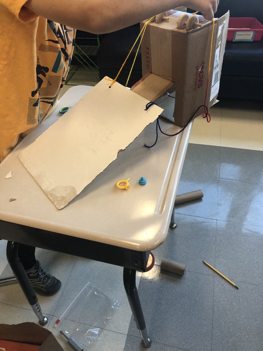 TremontMissm's tweet photo. Cardboard challenge #1- make a toy for the 🐰🐰! Can’t wait to see & test our new toys! #create #teach4creativity #handsons @TremontLions https://t.co/mBr8tMOGIh