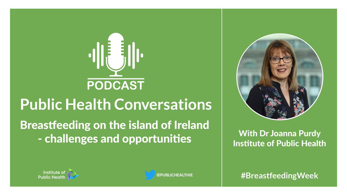 Institute of Public Health (IRL & NI) (@publichealthie) on Twitter photo 🔊New Podcast Episode 🔊
It's #BreastfeedingWeek 🤱🏽👶🏽
Listen to our new episode featuring Dr <a href="/JoannaPurdy/">Joanna Purdy</a> providing insights on breastfeeding on the island of Ireland, and some of the challenges and opportunities.
🎙️Listen here - bit.ly/2F4J0qU 🔊New Podcast Episode 🔊
It's #BreastfeedingWeek 🤱🏽👶🏽
Listen to our new episode featuring Dr <a href="/JoannaPurdy/">Joanna Purdy</a> providing insights on breastfeeding on the island of Ireland, and some of the challenges and opportunities.
🎙️Listen here - bit.ly/2F4J0qU