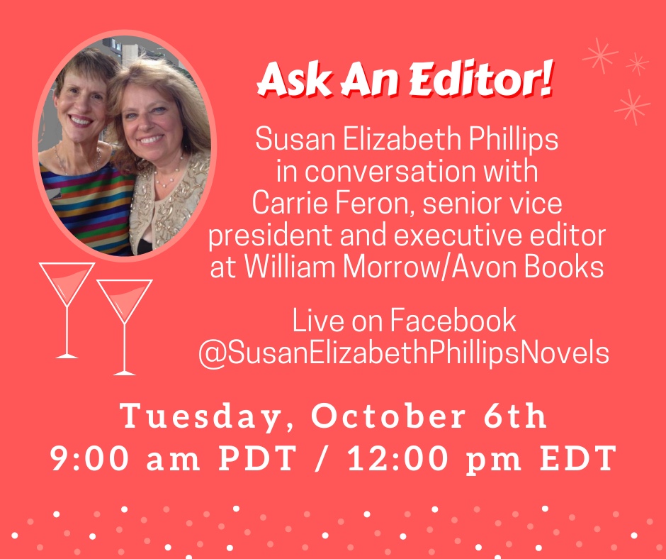 SEPauthor's tweet image. Today! Your chance to learn more about publishing from a REAL bit time editor! #CarrieFeron #AskAnEditor