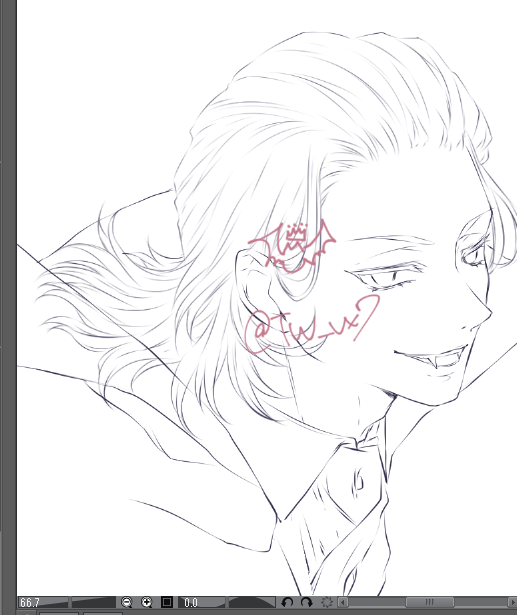 いろいろ描きなおしてます('ω')👑様ぁ← 