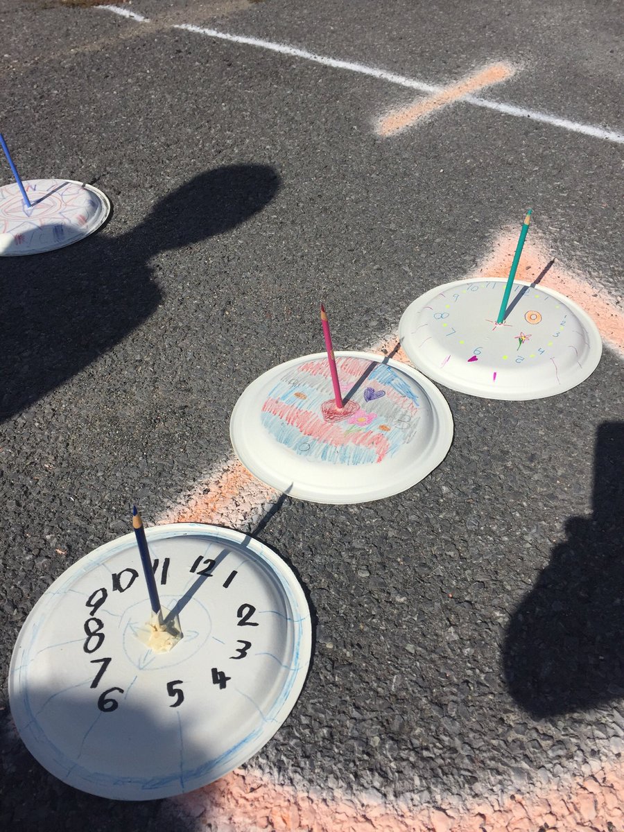 This week in our Grade 2/3 class <a href="/CollBayLDSB/">Collins Bay PS</a> we are learning about TIME. Check out the cool sundials we made! 😎