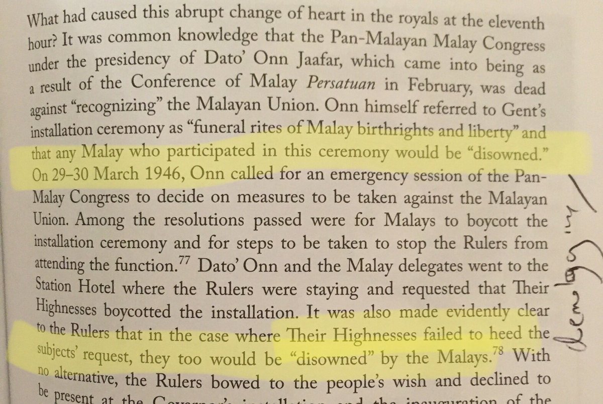 Onn had complete monopoly on defining Malayness, and the sultans were scared.