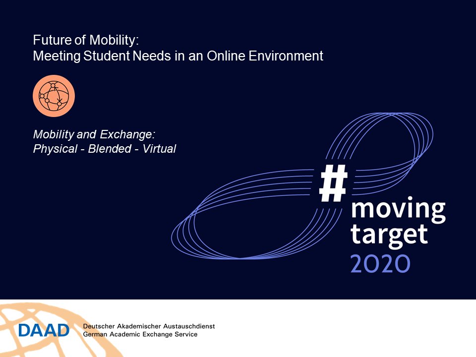 ESN_Int's tweet photo. Today ESN had the pleasure to lead a panel discussion on the future of blended mobility and virtual exchanges at the #movingtarget2020 conference. We would like to thank the panellists for their inputs as addressing issues facing #StudentMobility is now more important than ever! https://t.co/cWkodu0Qko