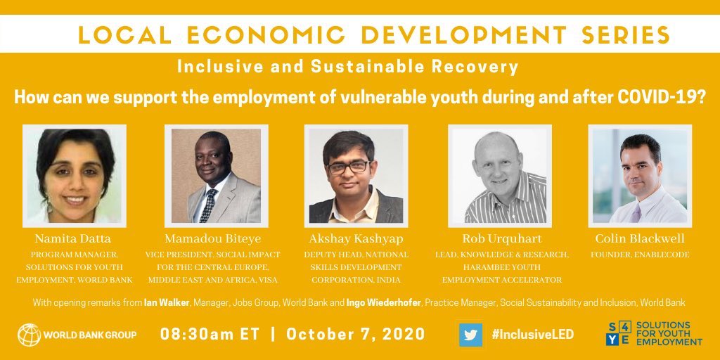 S4YE_Coalition's tweet photo. Young ppl are at increased risk of falling below the poverty line within 3 months if their income stops/declines. JOIN #S4YE TMRW on YouTube💻8:30am EST for a conversation on responding to the employment of vulnerable youth during #COVID19 ➡️:https://t.co/HlXzMs7bue #InclusiveLED https://t.co/hYuztS0vRf