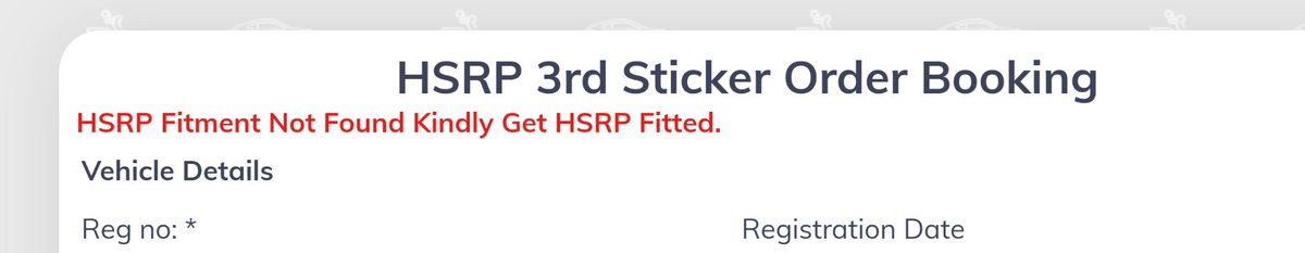 RotsJain's tweet image. What kind of proud moment when people of Delhi r facing harassment in the name of #HSRP Who already hv HSRP they also bn advised to get new HSRP as old HSRP data r not their with @TransportDelhi &amp;amp; facing error while applying for #sticker

&quot;HSRP Fitment Not Found&apos;
#HSRPscam