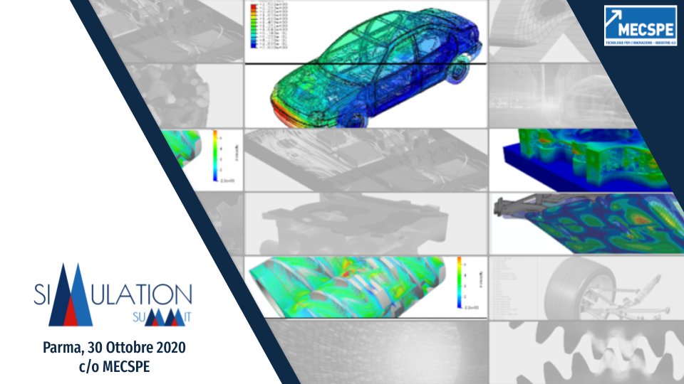 SimulSummit's tweet image. La nuova edizione del #SimulationSummit #SIMSUM2020 si sta avvicinando - Parma, 30 ottobre 2020 - Invia il tuo short abstract online > more info bit.ly/SIMSUM20
🚀💥
#Simulazione #CAE #FEM #CFD #DEM #MESHLESS #MBDS #Bestpractices #STEM #enigneering #SimulationFriday #ln
