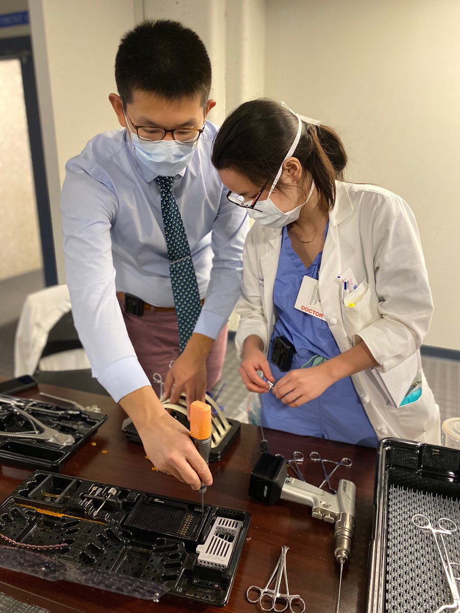 Browngensurg's tweet photo. One of our favorite annual education sessions: rib plating! Excellent chance for some teamwork as well! #qualitytime #bonding #traumasurgery #trauma #ribplating https://t.co/4hGcQdSeNi
