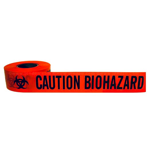 tim_username's tweet photo. Will someone in the D.C. area get a roll of biohazard tape like this and surround the White House with it? I’ll pay for the roll. 

#BiohazardTrump 
#COVIDIOTS https://t.co/0BUgM5TaRC