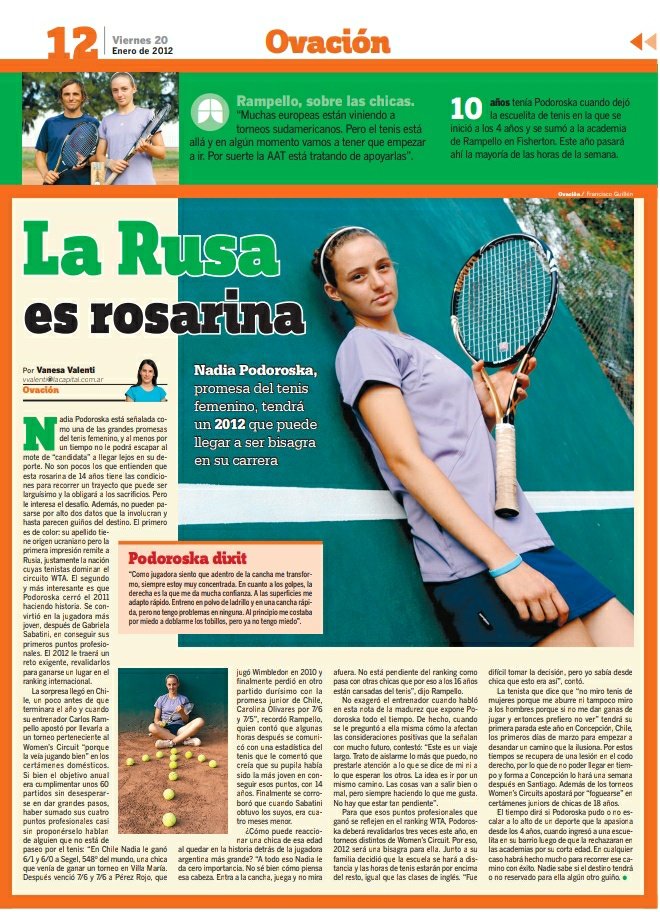 "Que la gente crea, porque tiene con qué creer", venía avisado <a href="/vanevalenti/">Vanesa Valenti</a> desde hace años en sus textos sobre Nadia Podoroska en La Capital de Rosario.

✊ Por más apuestas de este tipo: Espacios del periodismo para lxs jóvenes talentos de cualquier campo de la sociedad ¡Chapó!